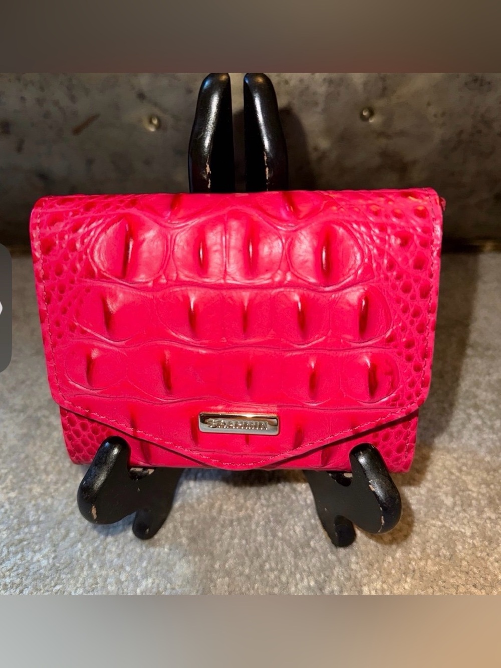 Brahmin Sweetheart Melbourne Small Veronica Wallet in Fuchsia